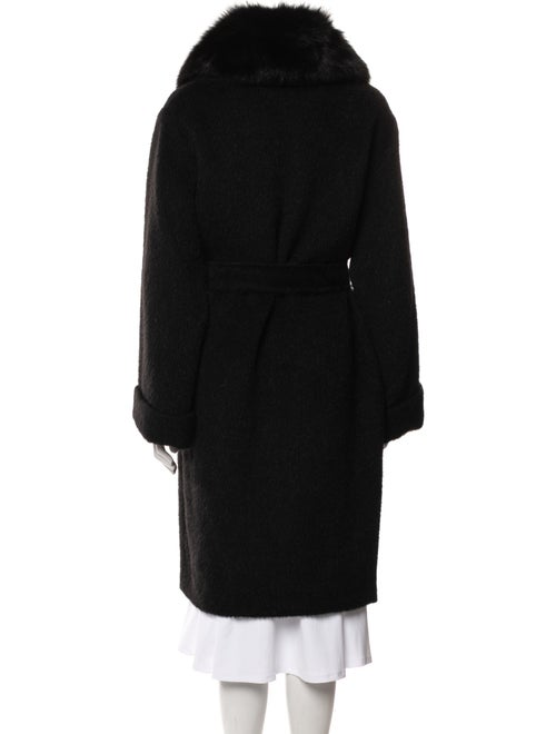 Moschino Couture Virgin Wool Faux Fur Coat