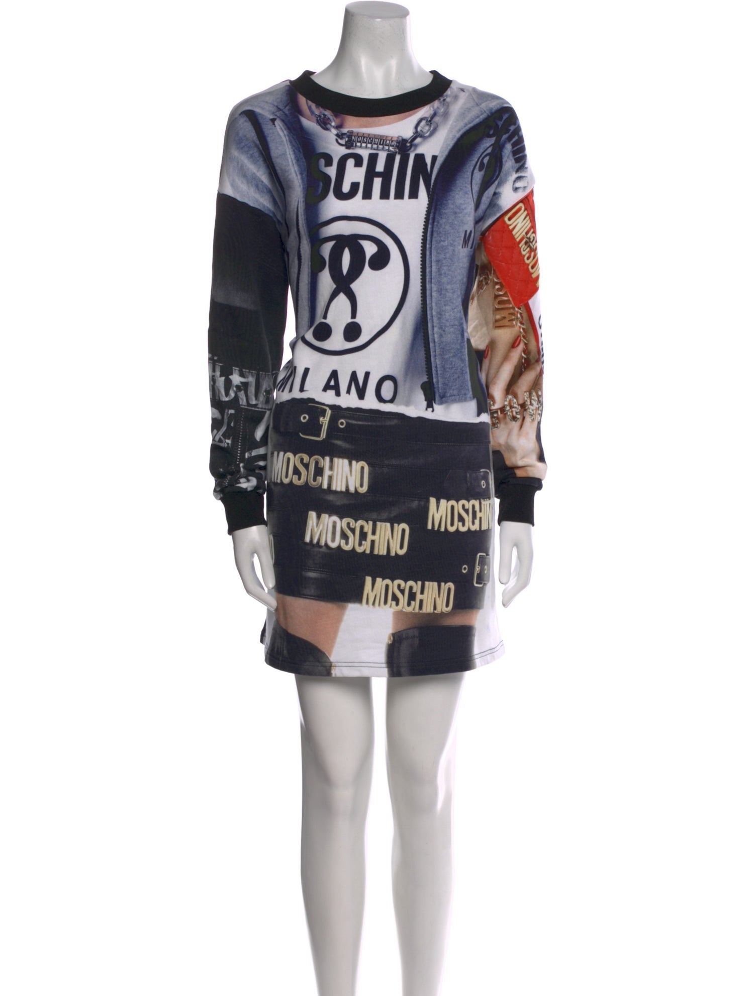 Moschino Couture Printed Mini Dress