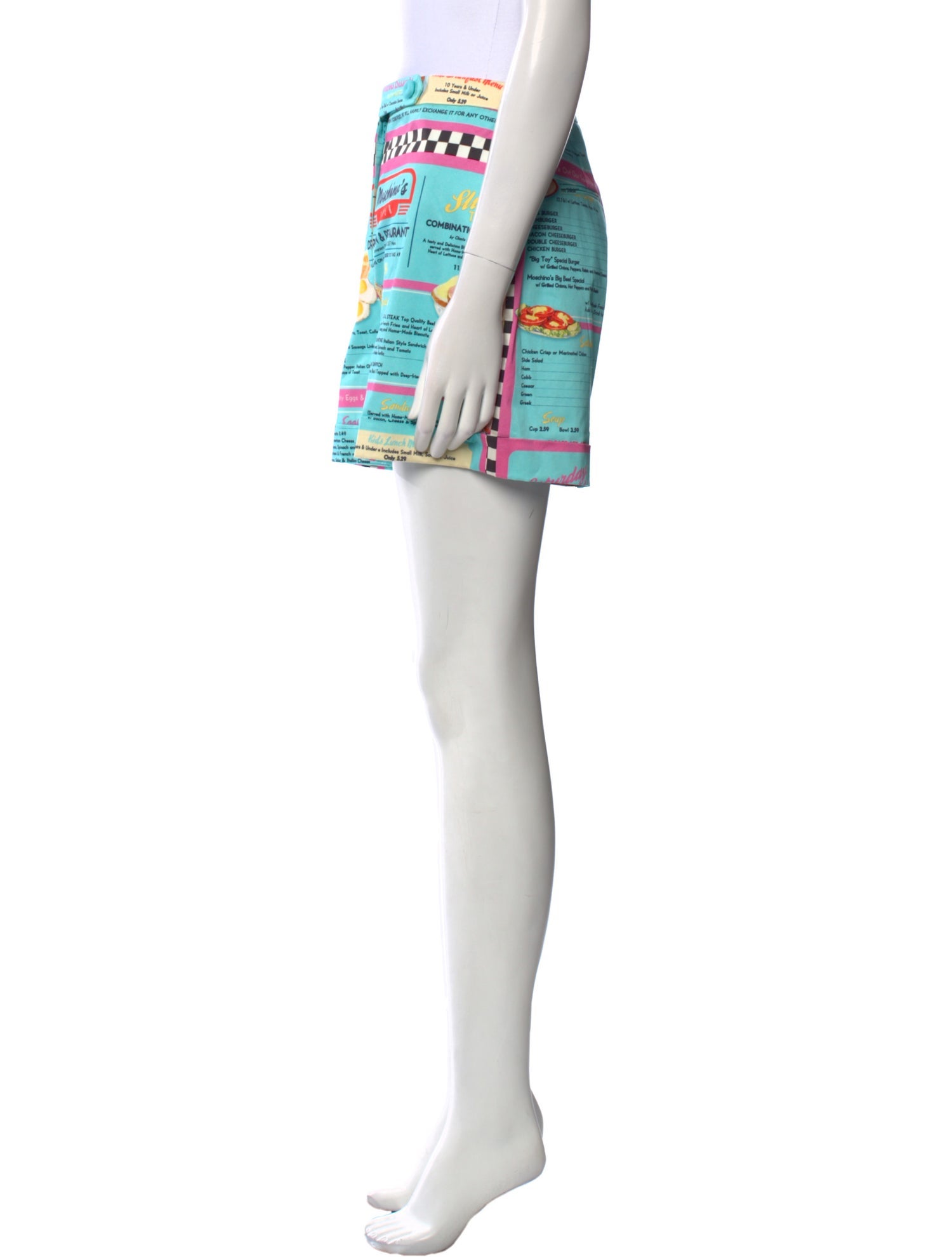 Moschino Couture Printed Mini Shorts