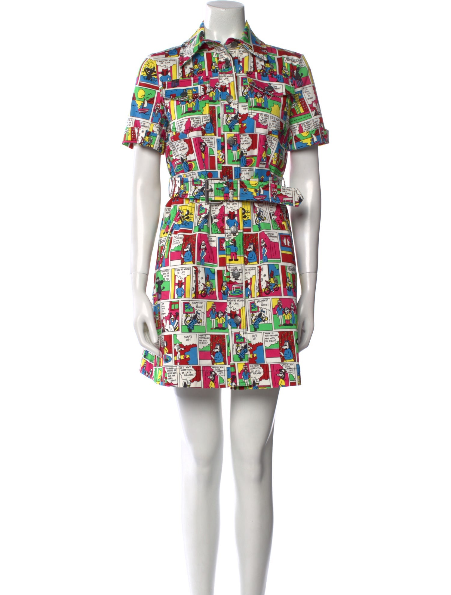 Moschino Couture Printed Mini Dress w/ Tags