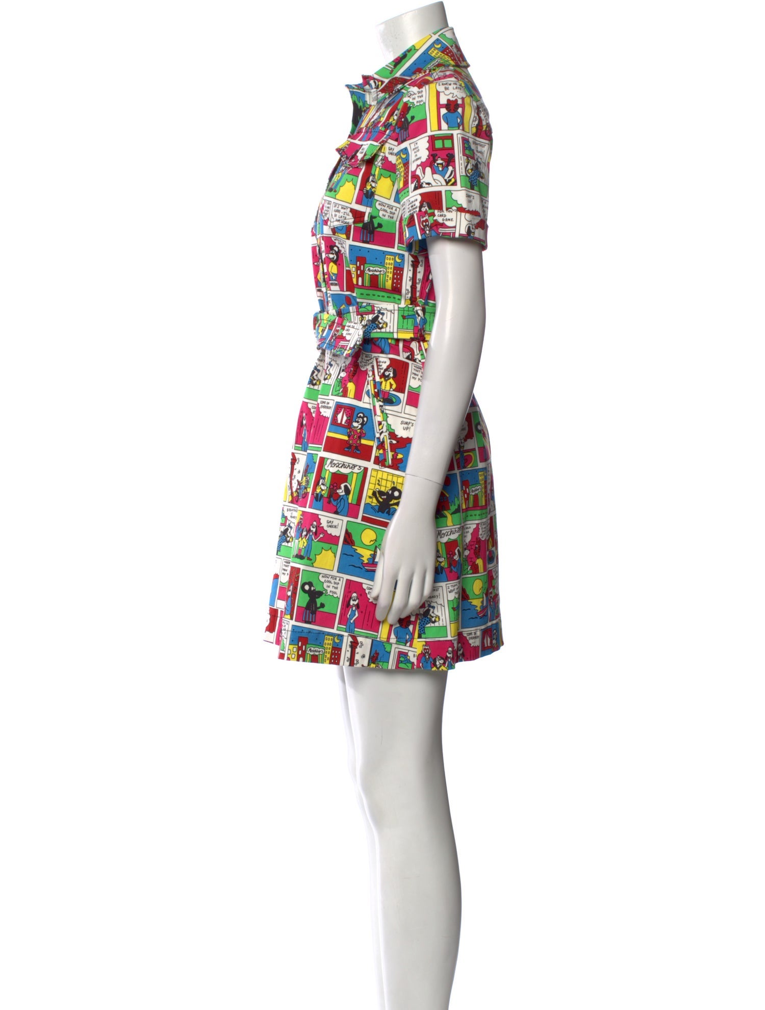 Moschino Couture Printed Mini Dress w/ Tags