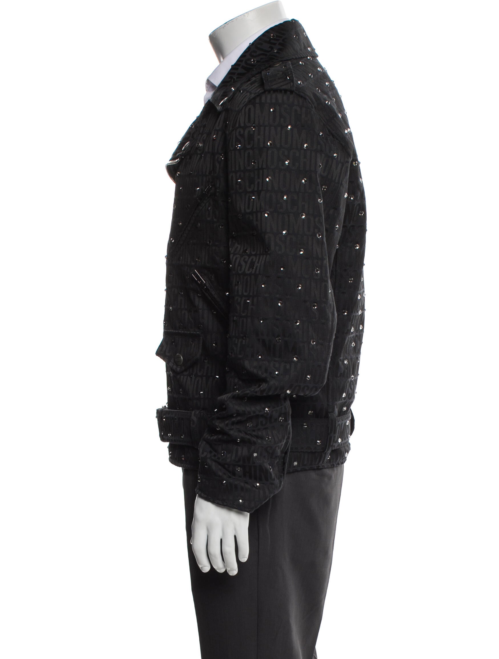 Moschino Couture Polka Dot Print Peacoat w/ Tags