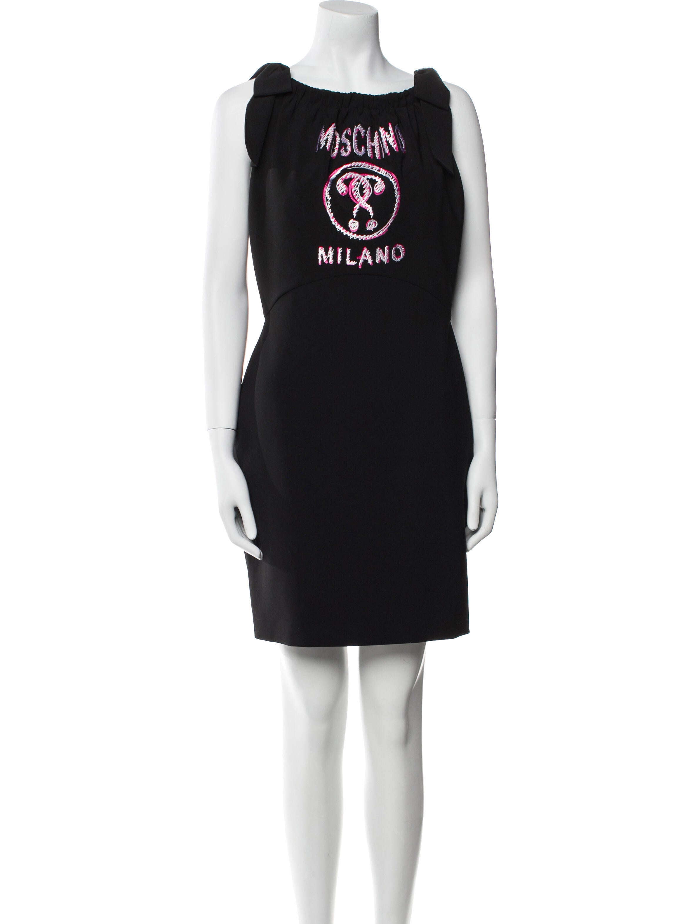 Moschino Couture Bateau Neckline Mini Dress