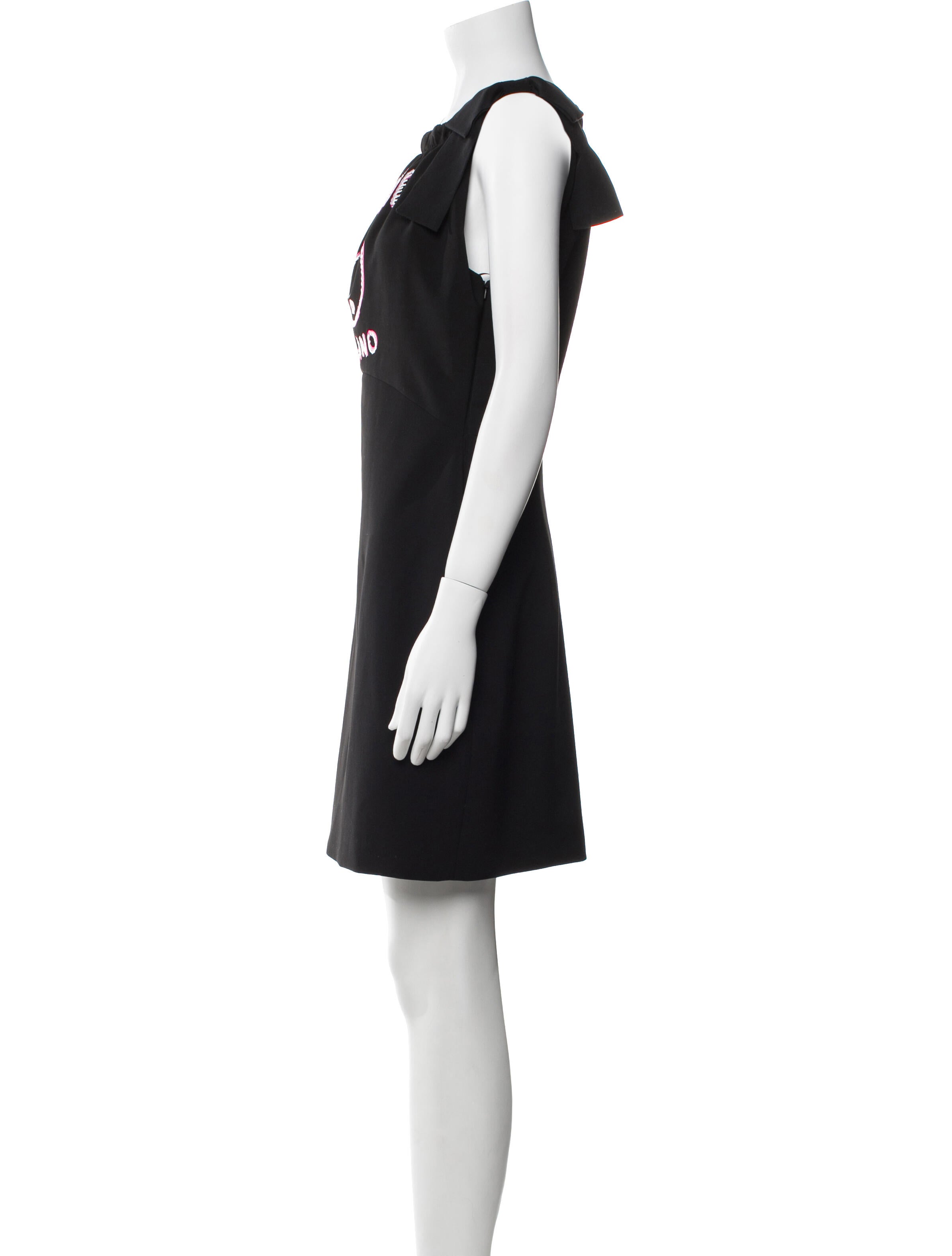 Moschino Couture Bateau Neckline Mini Dress