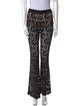 Moschino Couture Lace Pattern Wide Leg Pants