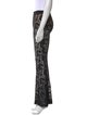 Moschino Couture Lace Pattern Wide Leg Pants