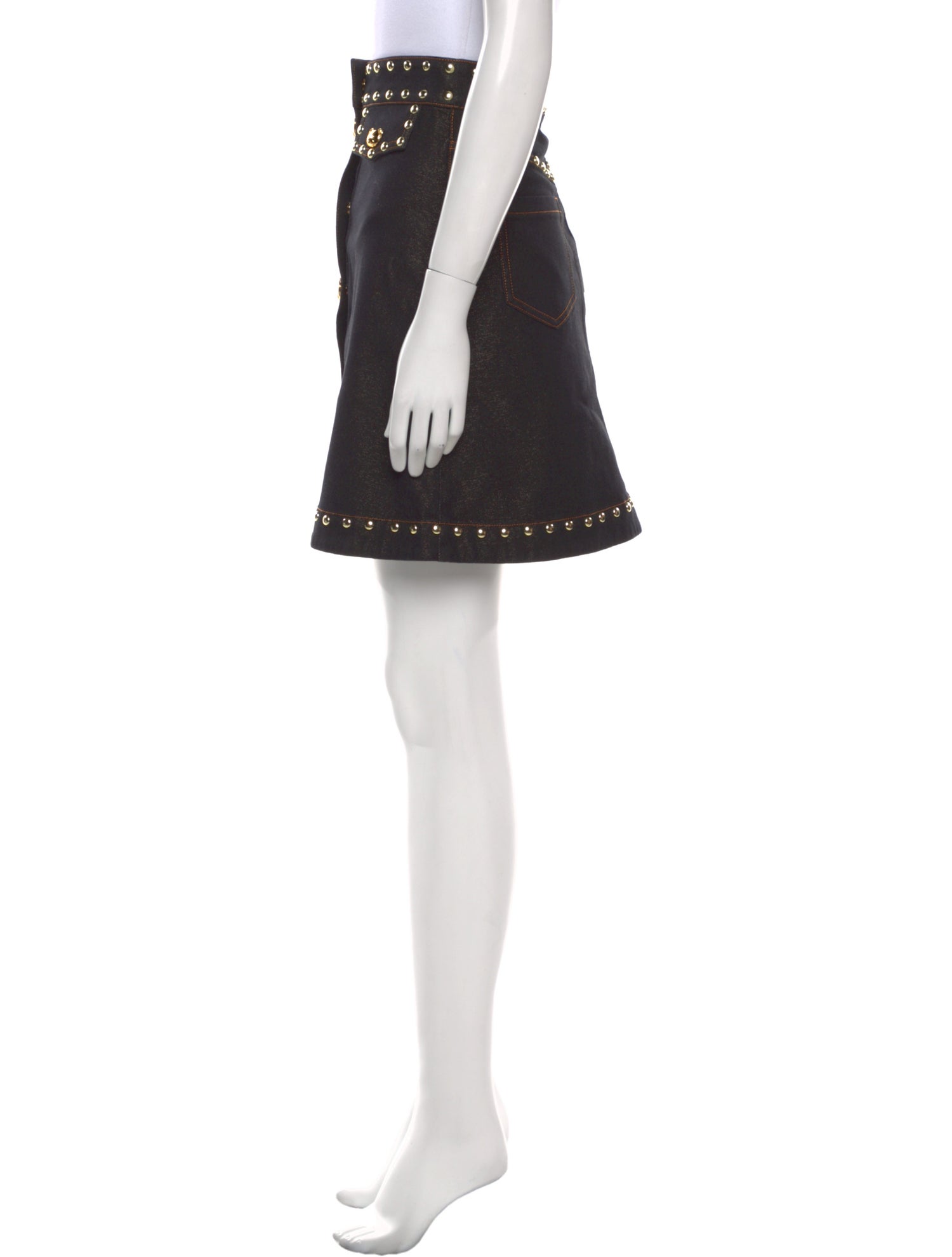 Moschino Couture Studded Accents Knee-Length Skirt