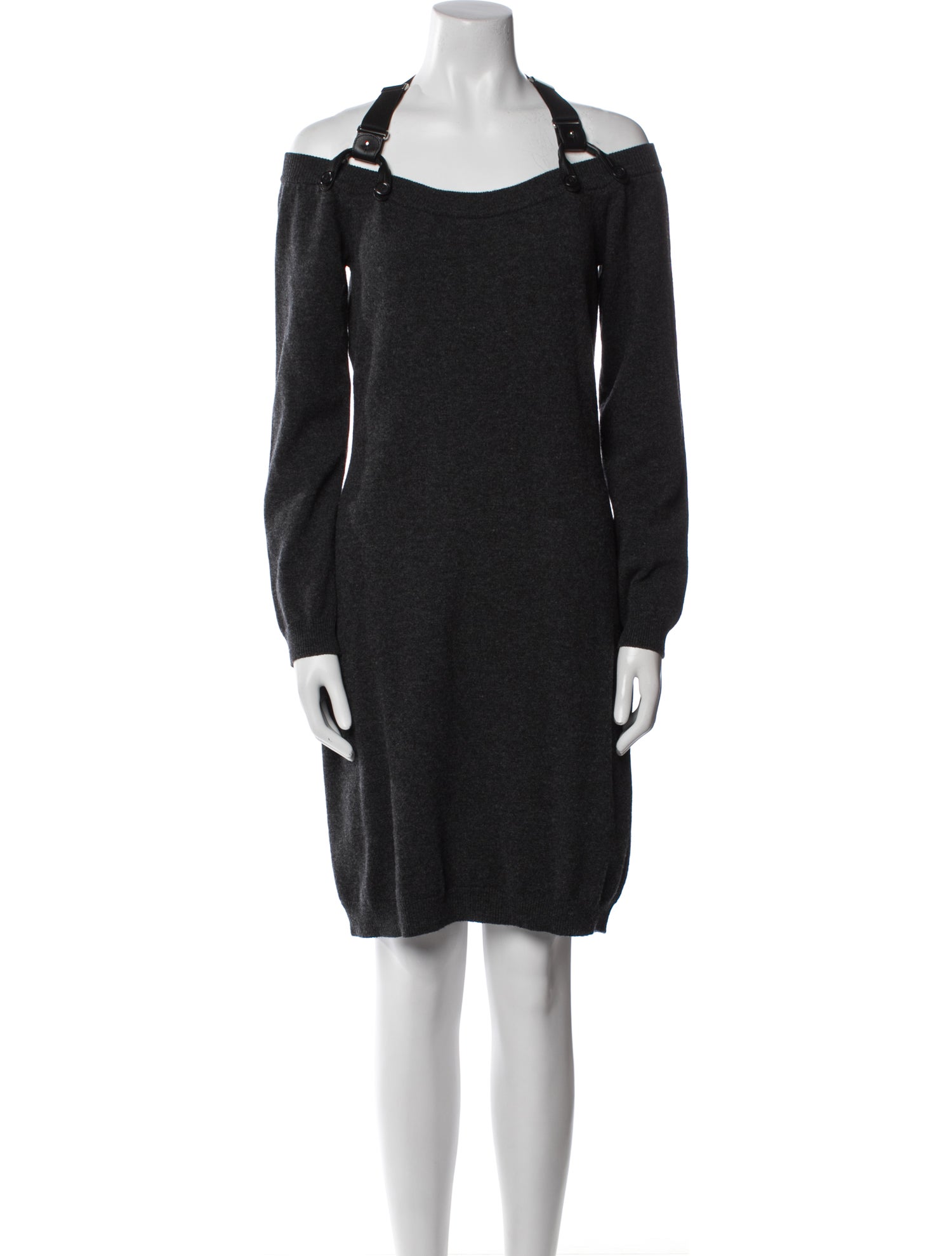 Moschino Couture Virgin Wool Mini Dress