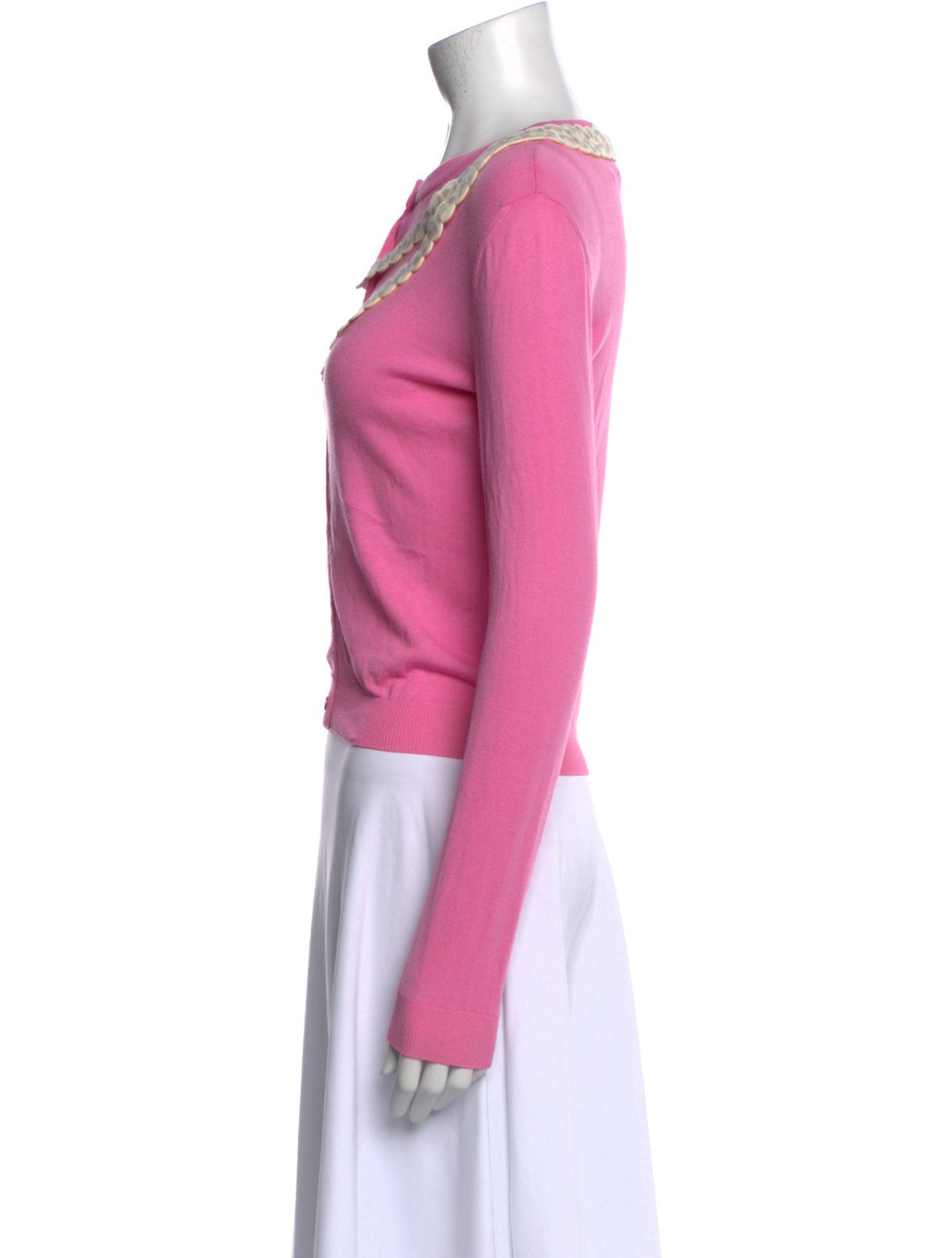 Moschino Couture Scoop Neck Long Sleeve Top