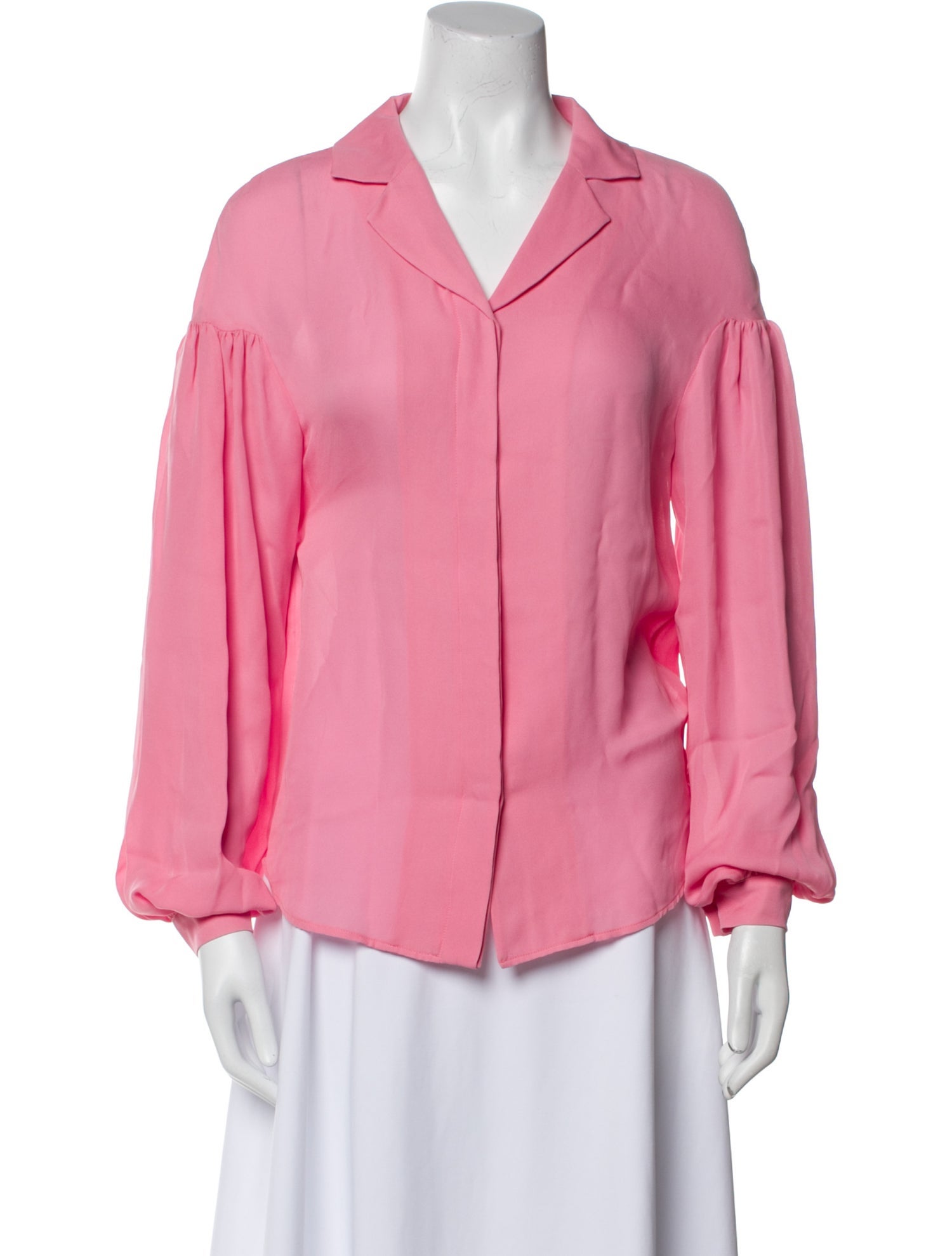 Moschino Couture Silk Long Sleeve Button-Up Top w/ Tags