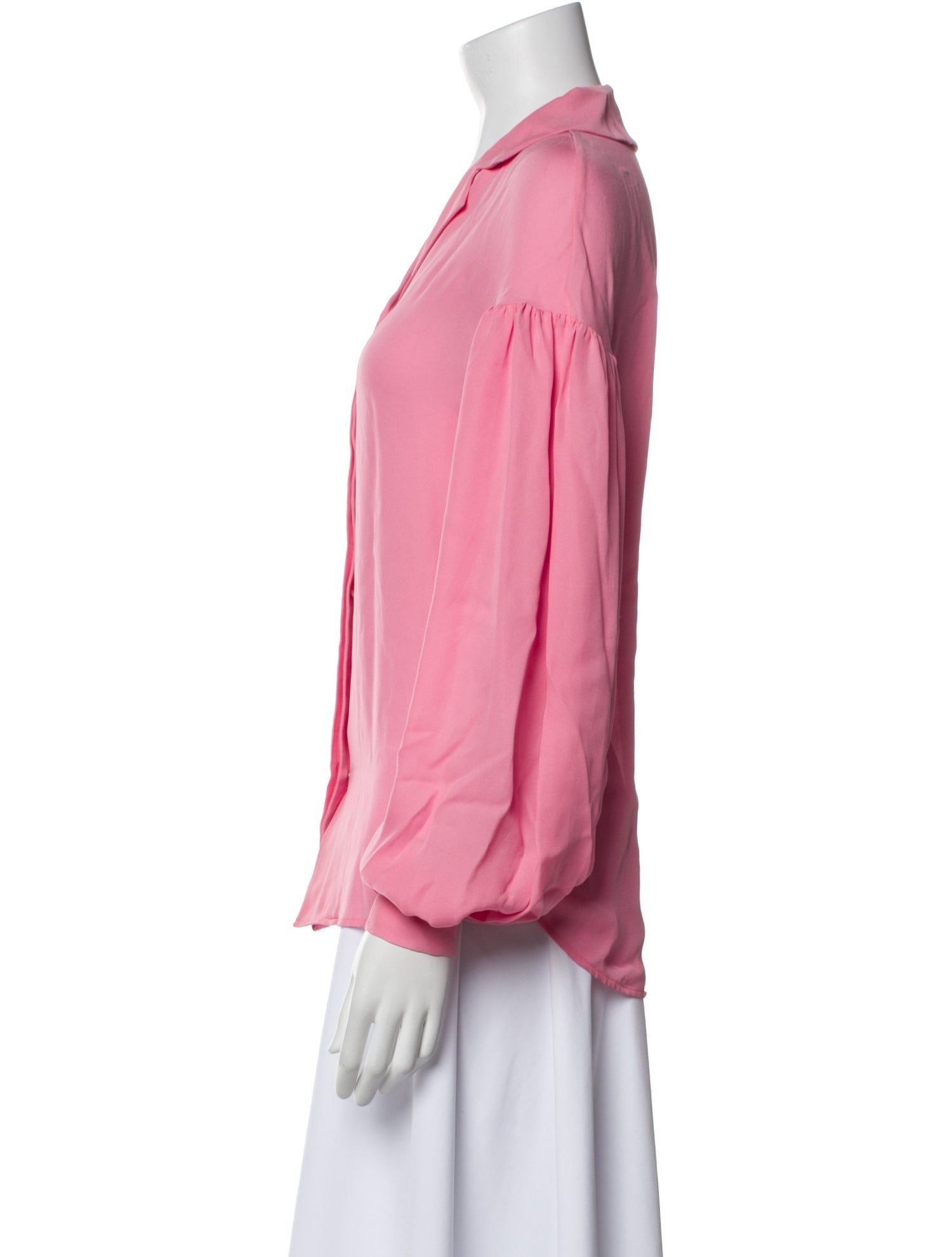 Moschino Couture Silk Long Sleeve Button-Up Top w/ Tags