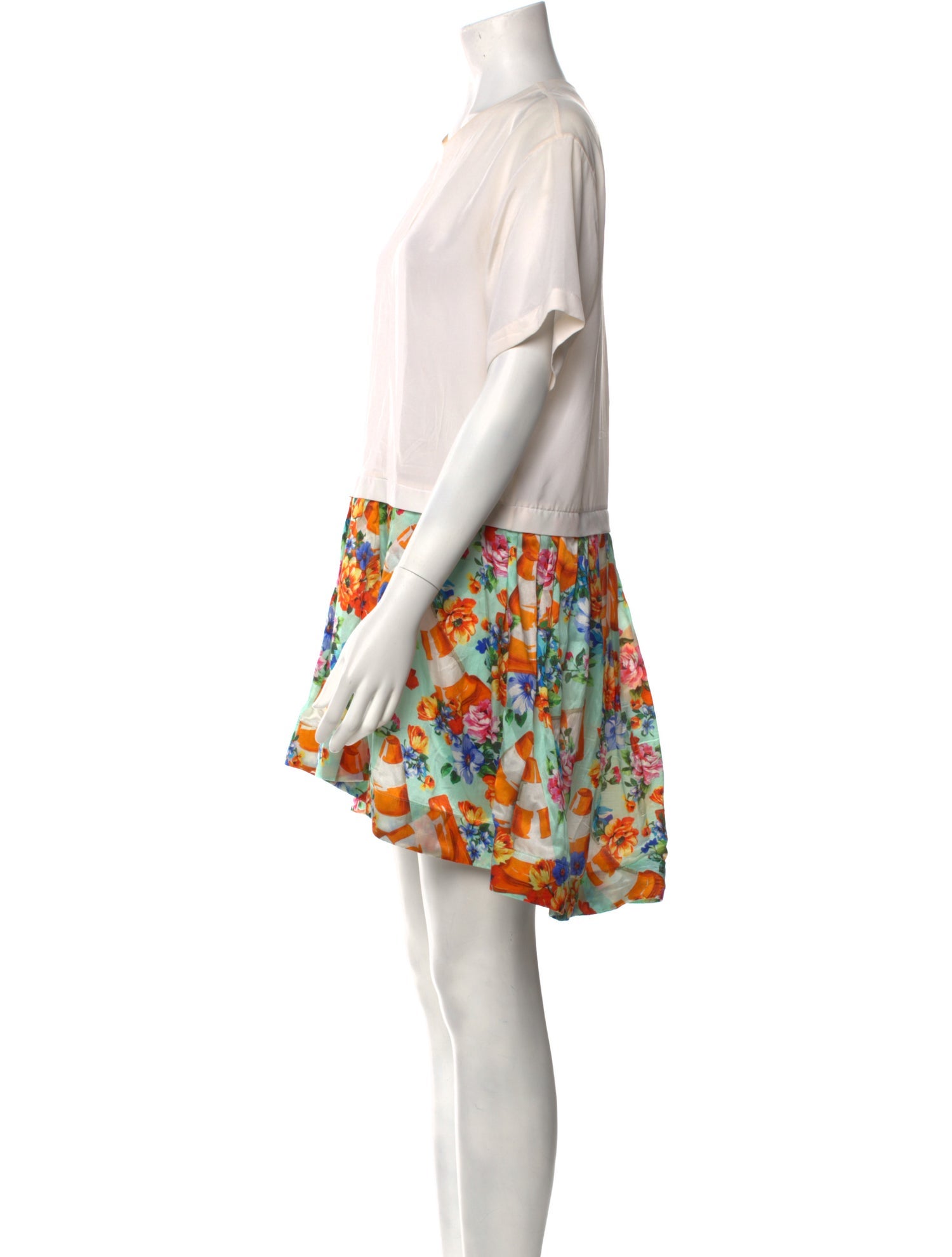 Moschino Couture Floral Print Mini Dress