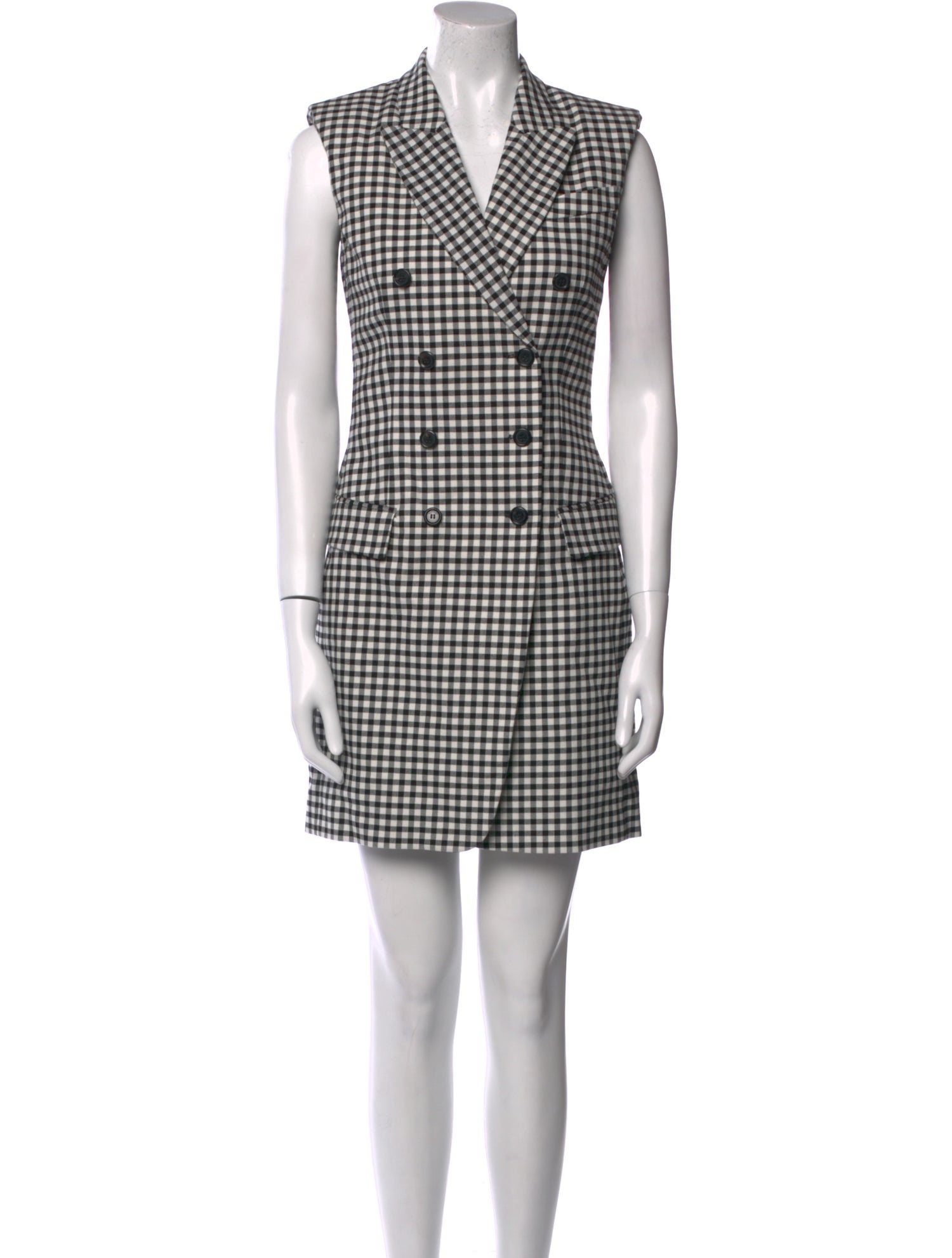 Moschino Couture Plaid Print Mini Dress