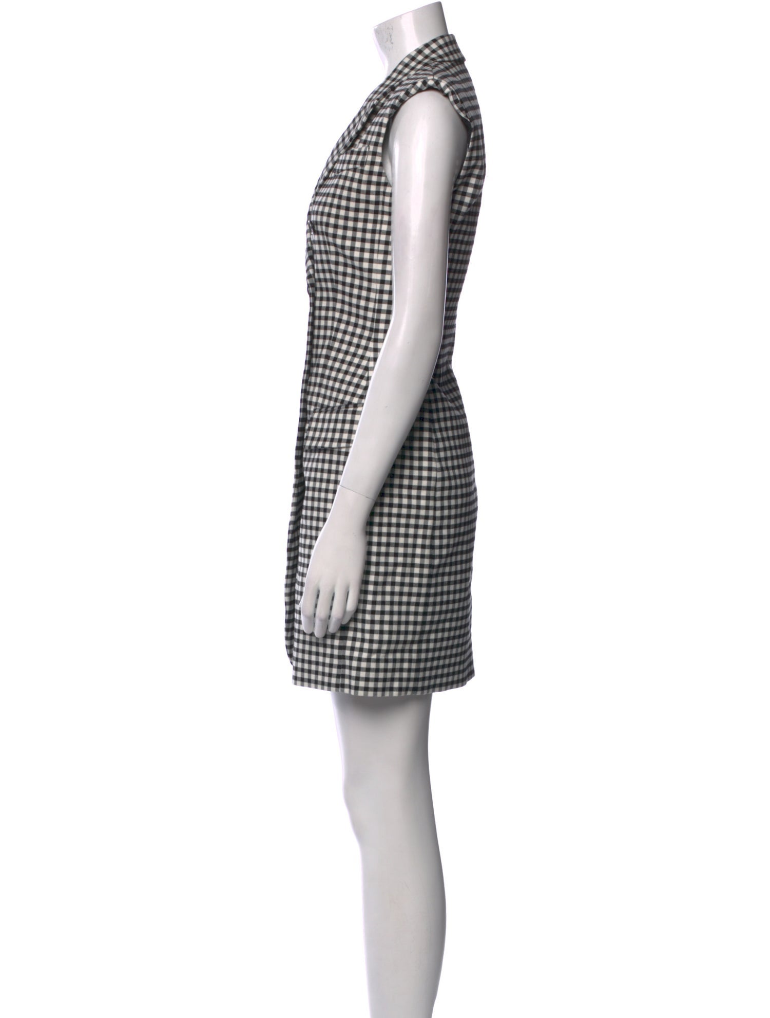 Moschino Couture Plaid Print Mini Dress