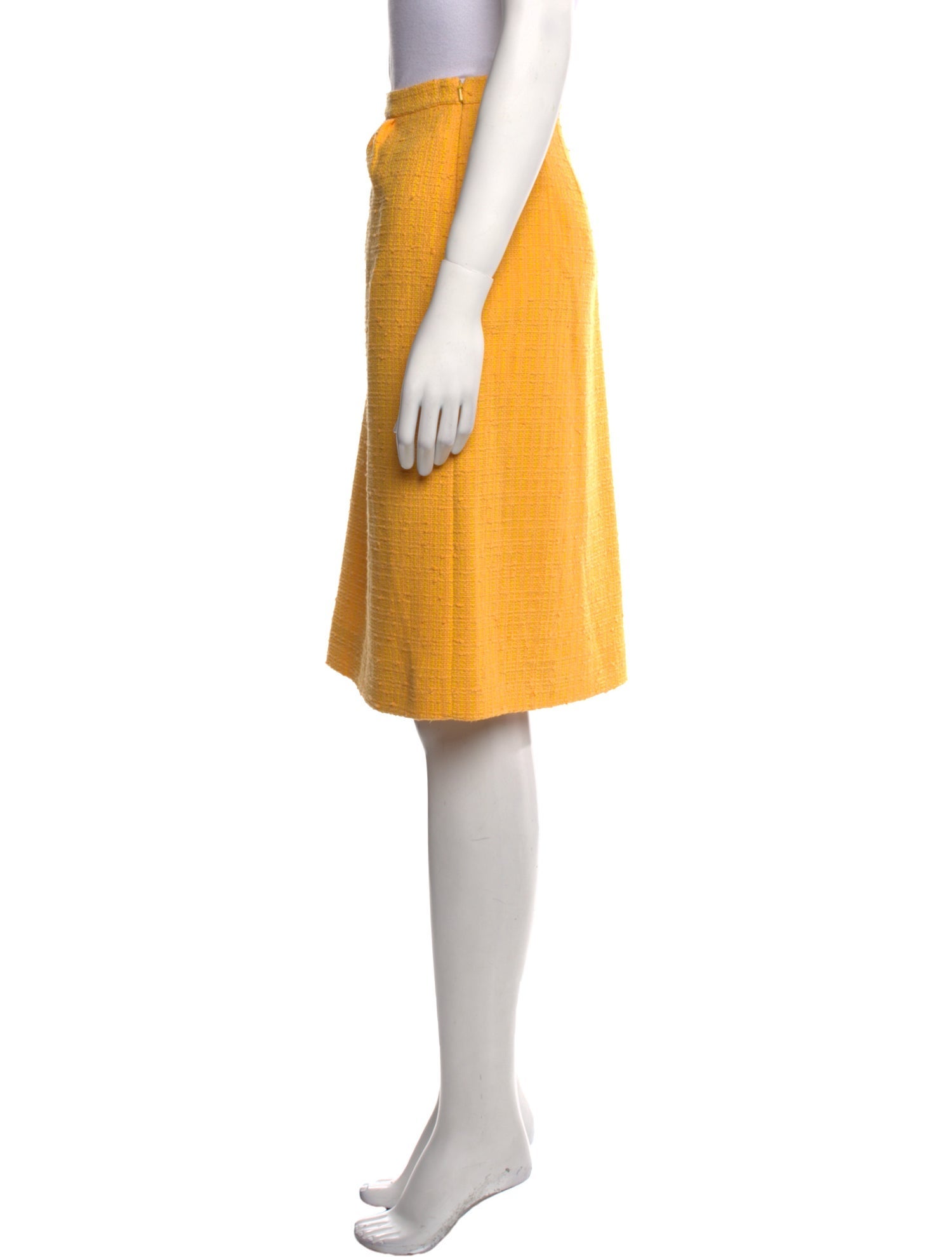 Moschino Couture Pleated Accents Knee-Length Skirt