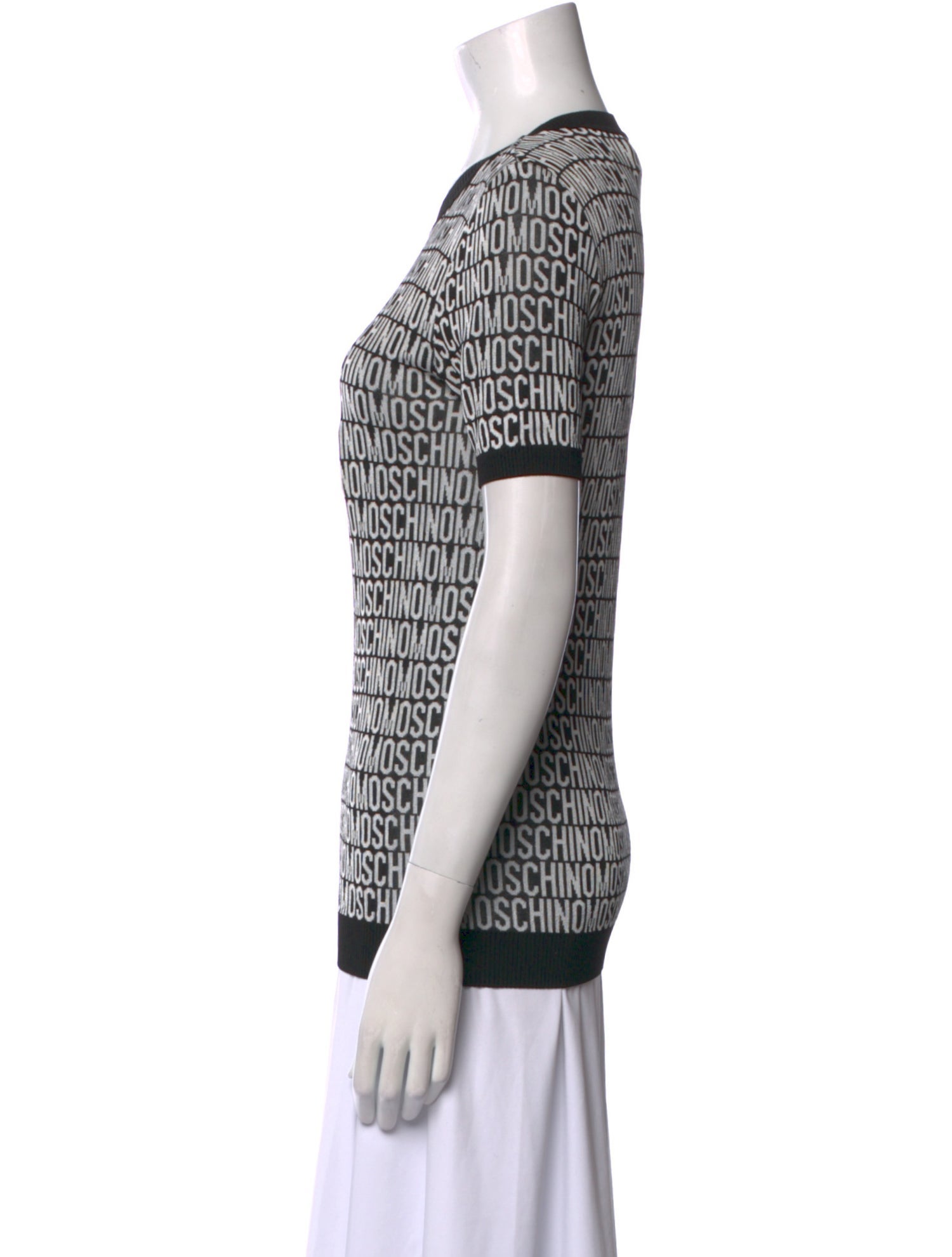 Moschino Couture Virgin Wool Printed T-Shirt