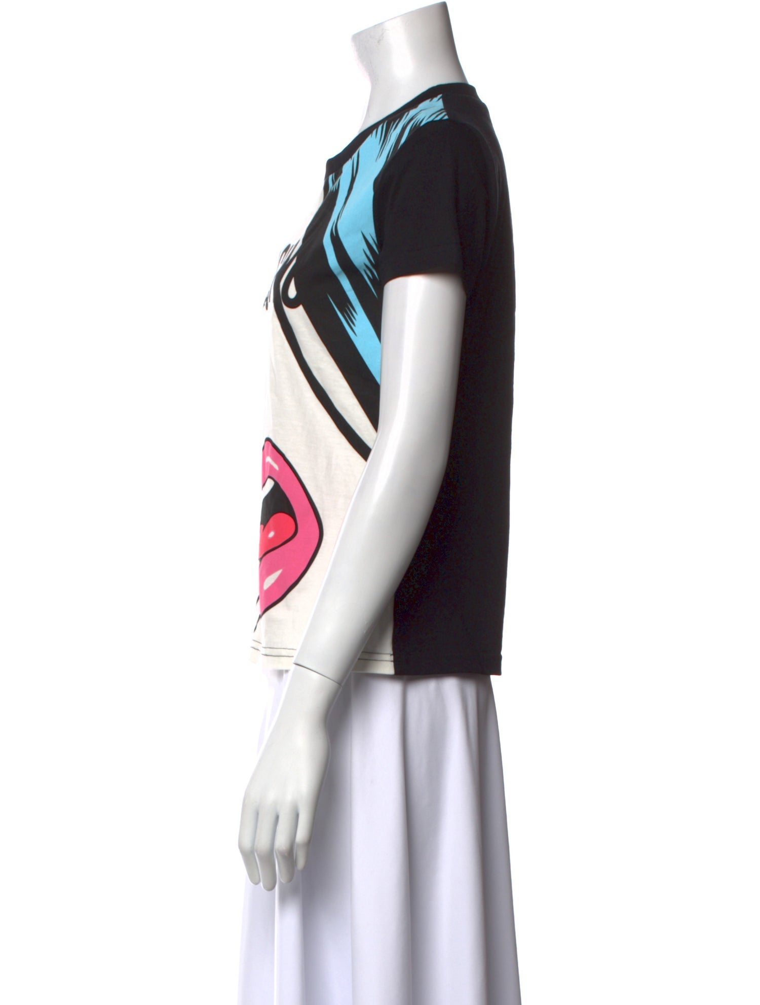 Moschino Couture Graphic Print Crew Neck T-Shirt w/ Tags