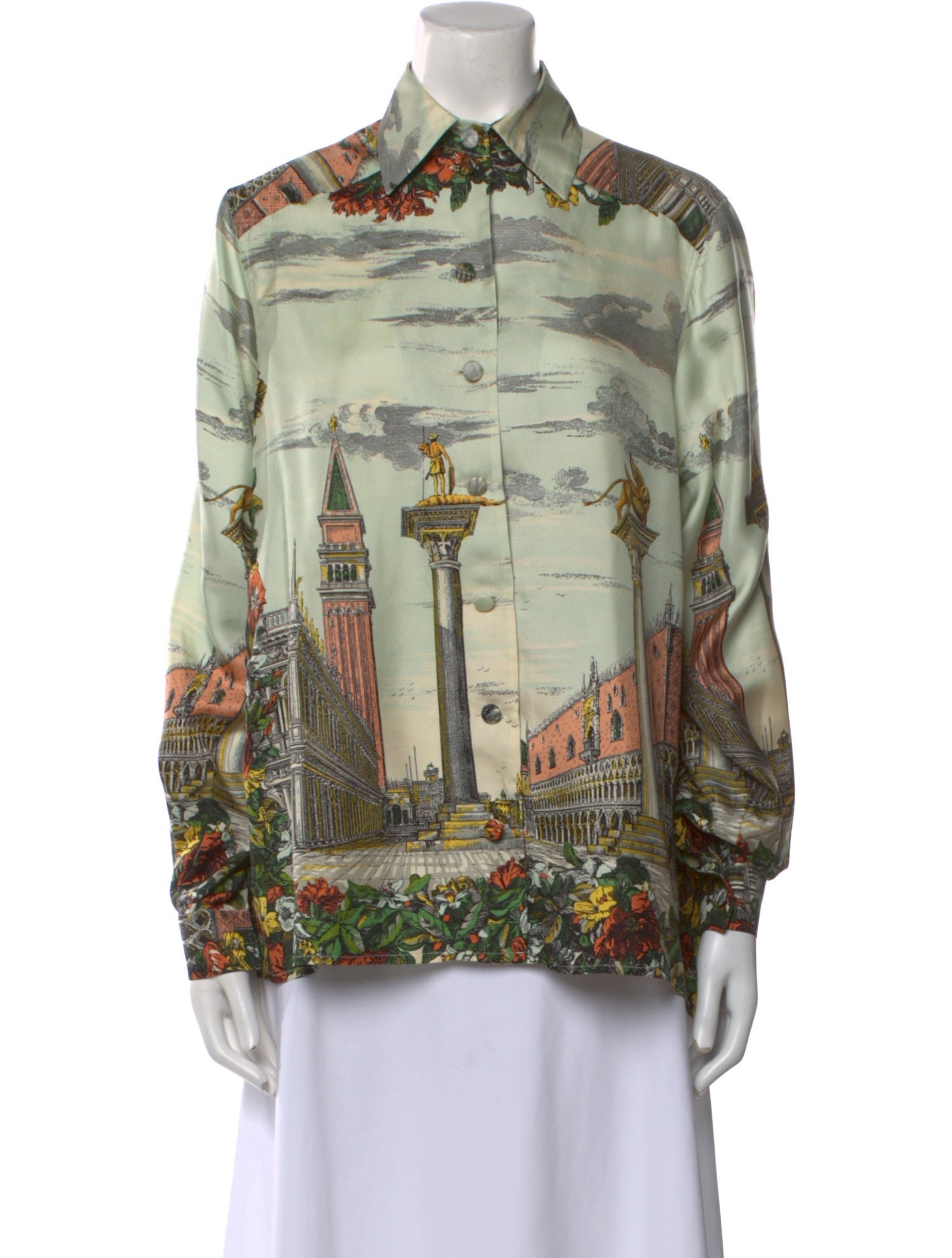 Moschino Couture Vintage 1989 Button-Up Top