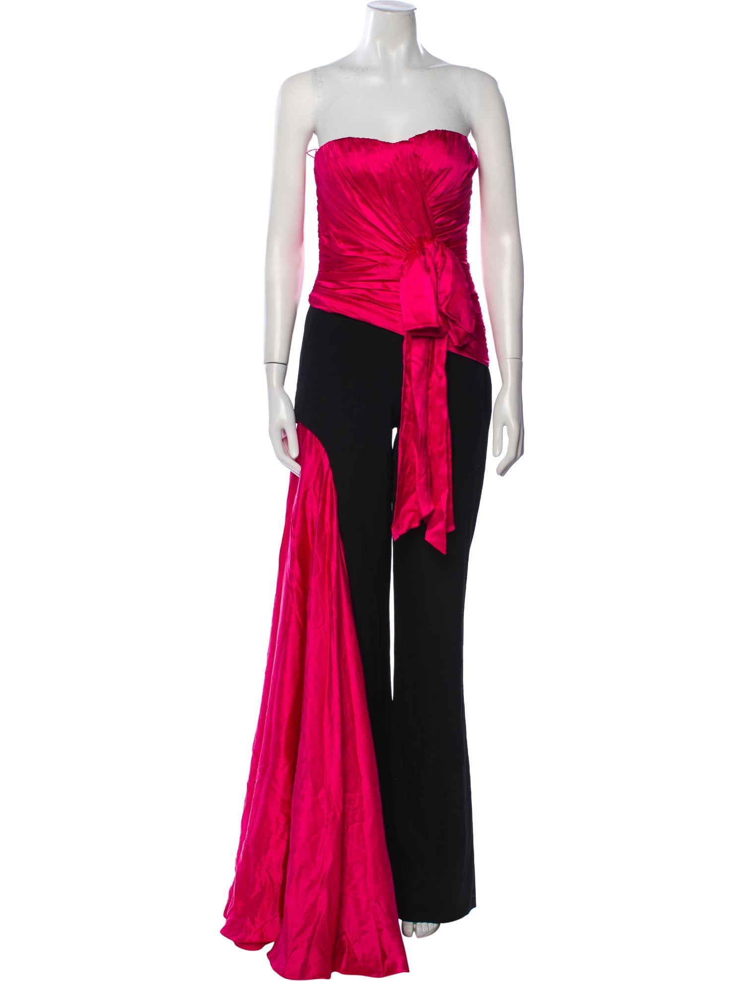 Moschino Couture Virgin Wool Colorblock Pattern Jumpsuit w/ Tags