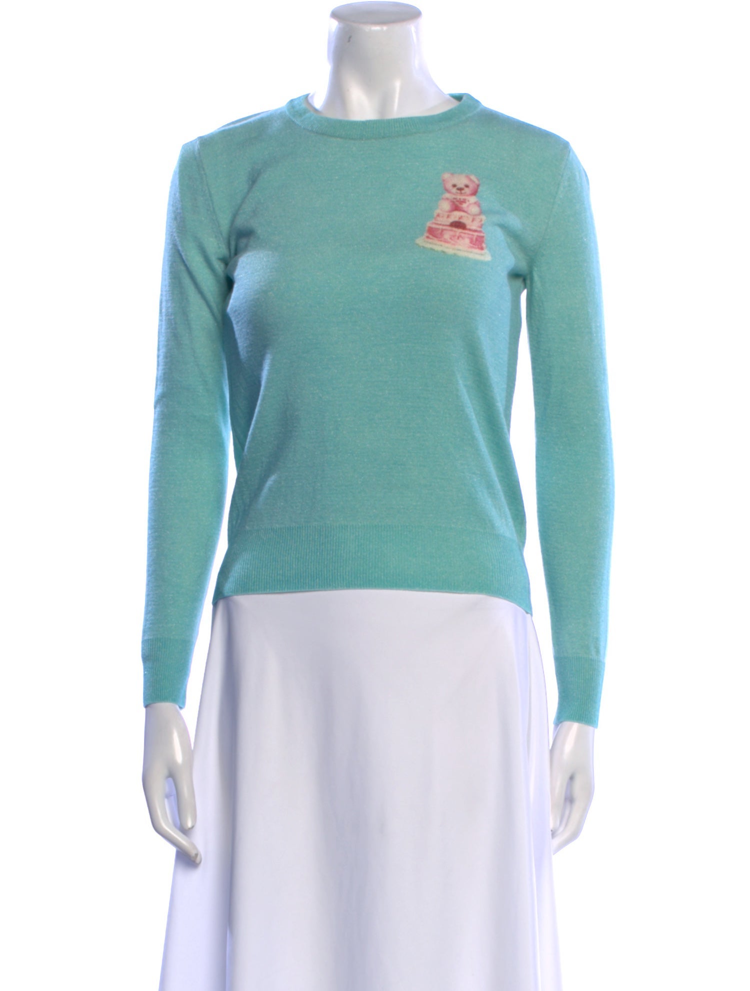 Moschino Couture Virgin Wool Crew Neck Sweater