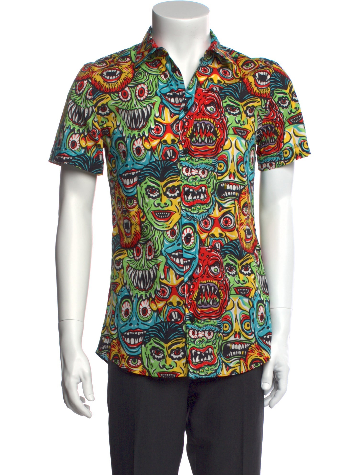 Moschino Couture Printed Short Sleeve Shirt