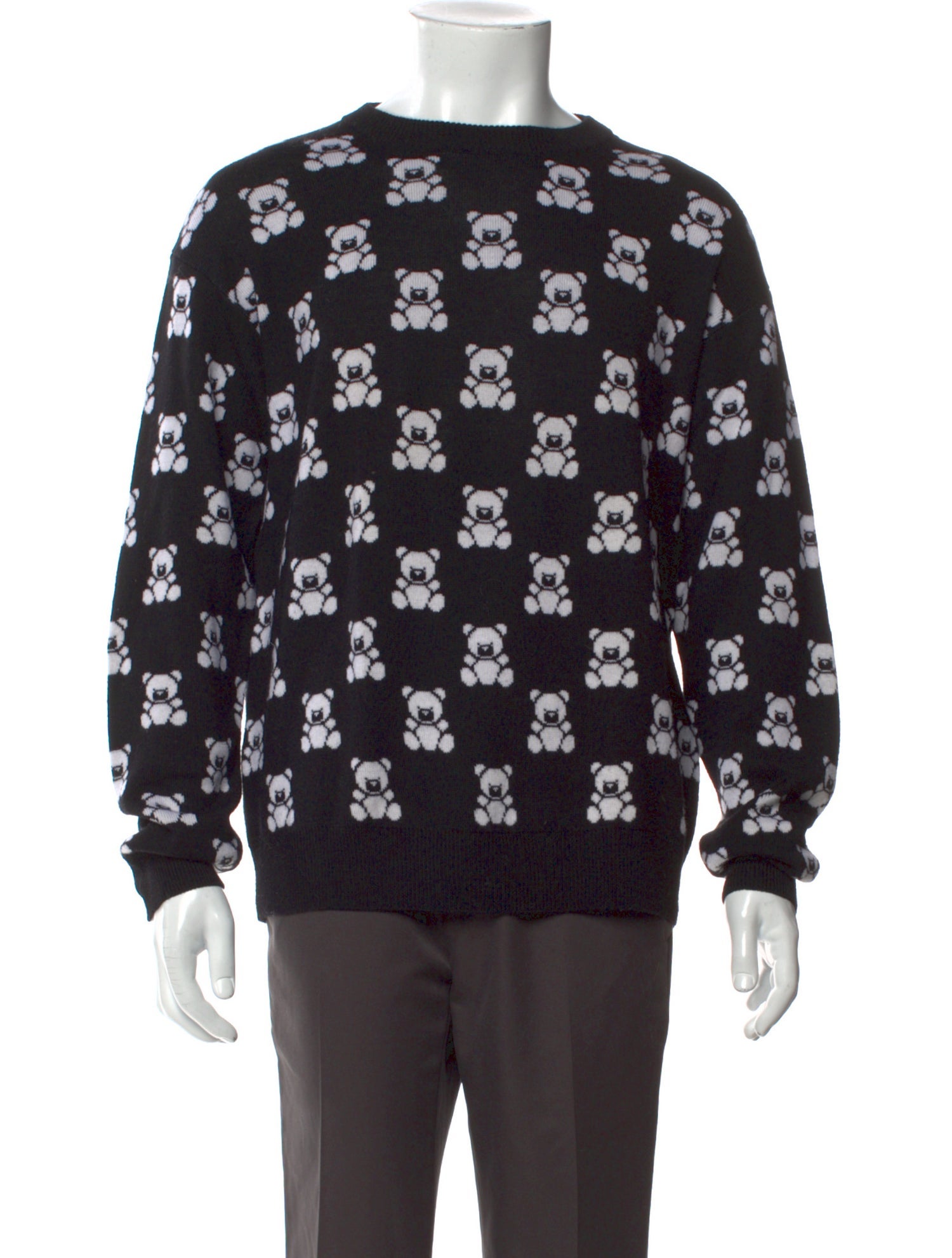 Moschino Couture Virgin Wool Printed Pullover