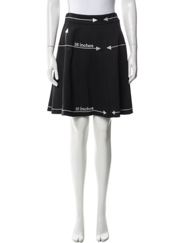 Pre-owned Moschino Virgin Wool Mini Skirt In Blue