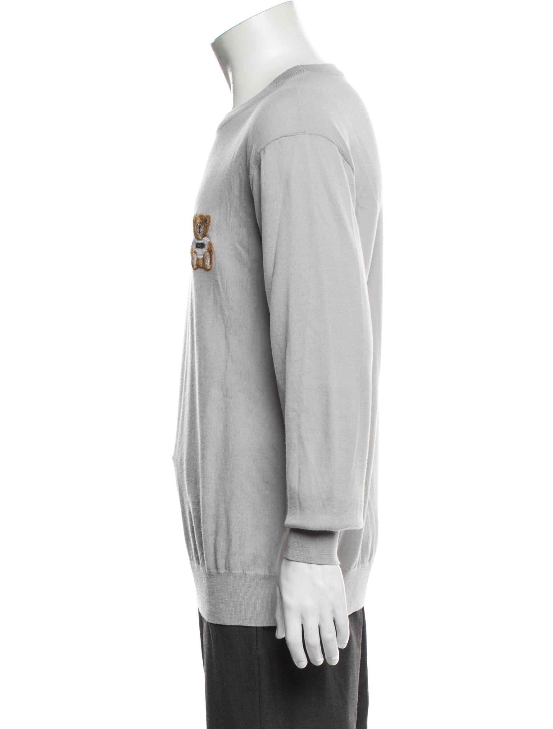 Moschino Couture Virgin Wool Graphic Print Pullover
