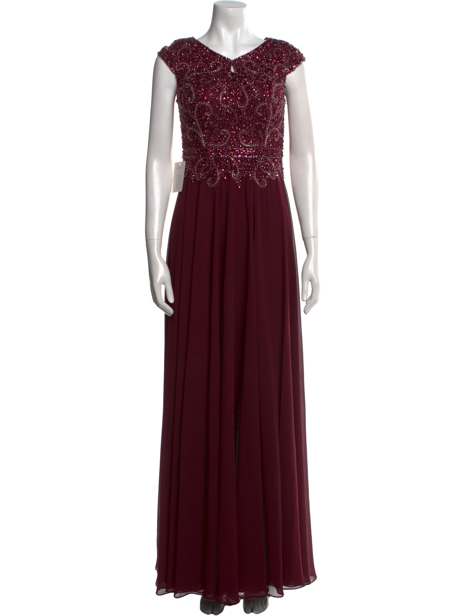 MARSONI V-Neck Long Dress