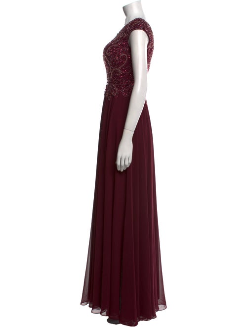 MARSONI V-Neck Long Dress