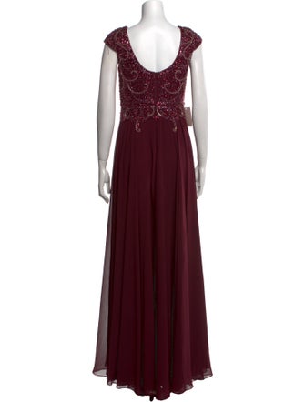 MARSONI V-Neck Long Dress