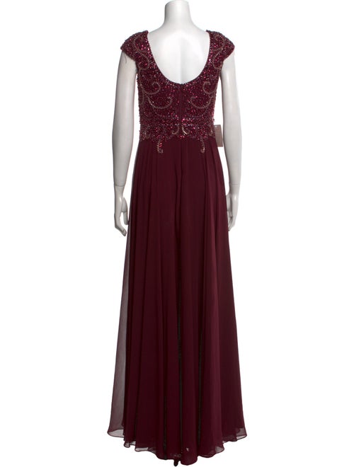 MARSONI V-Neck Long Dress