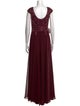 MARSONI V-Neck Long Dress