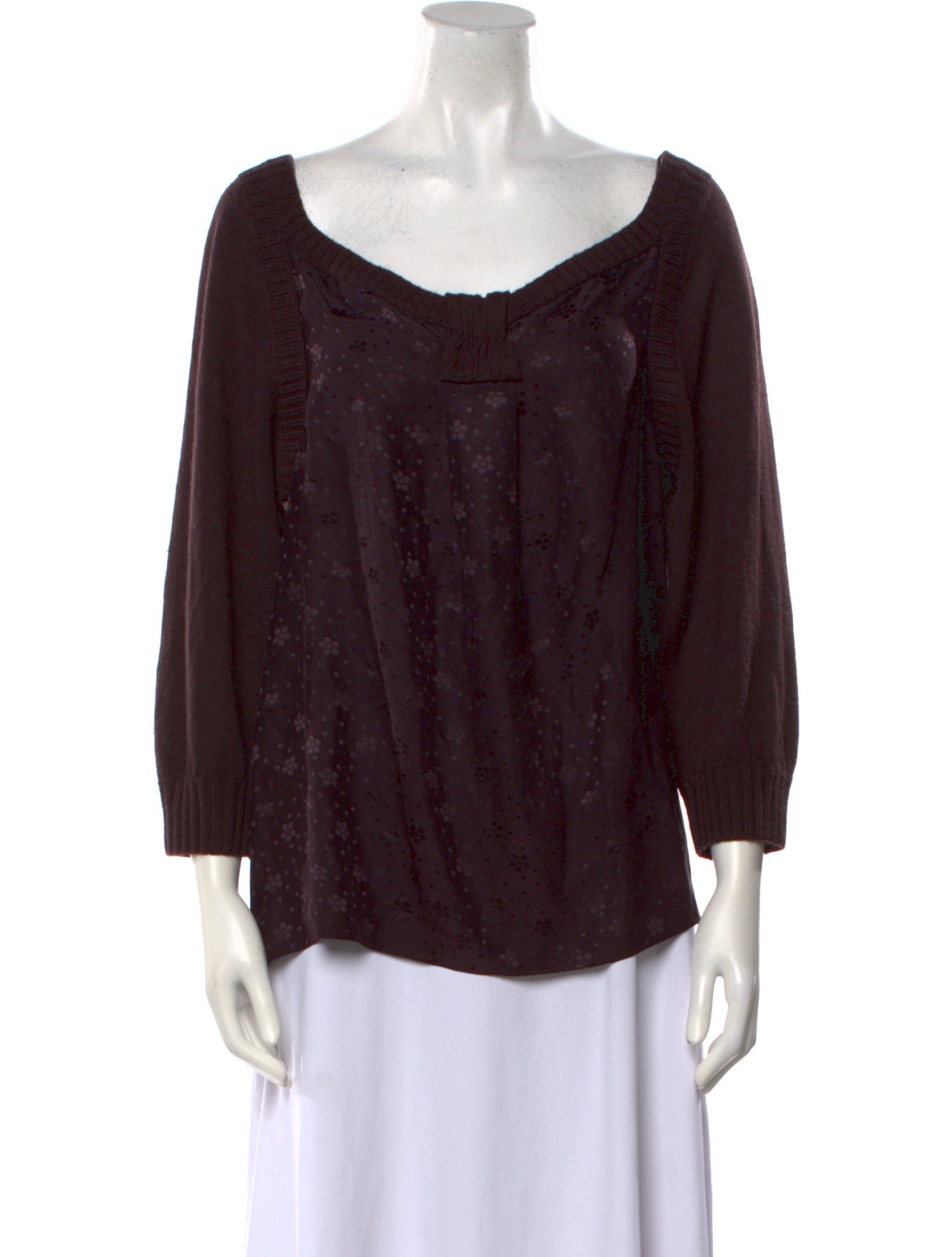 Marc by Marc Jacobs Silk Scoop Neck Blouse