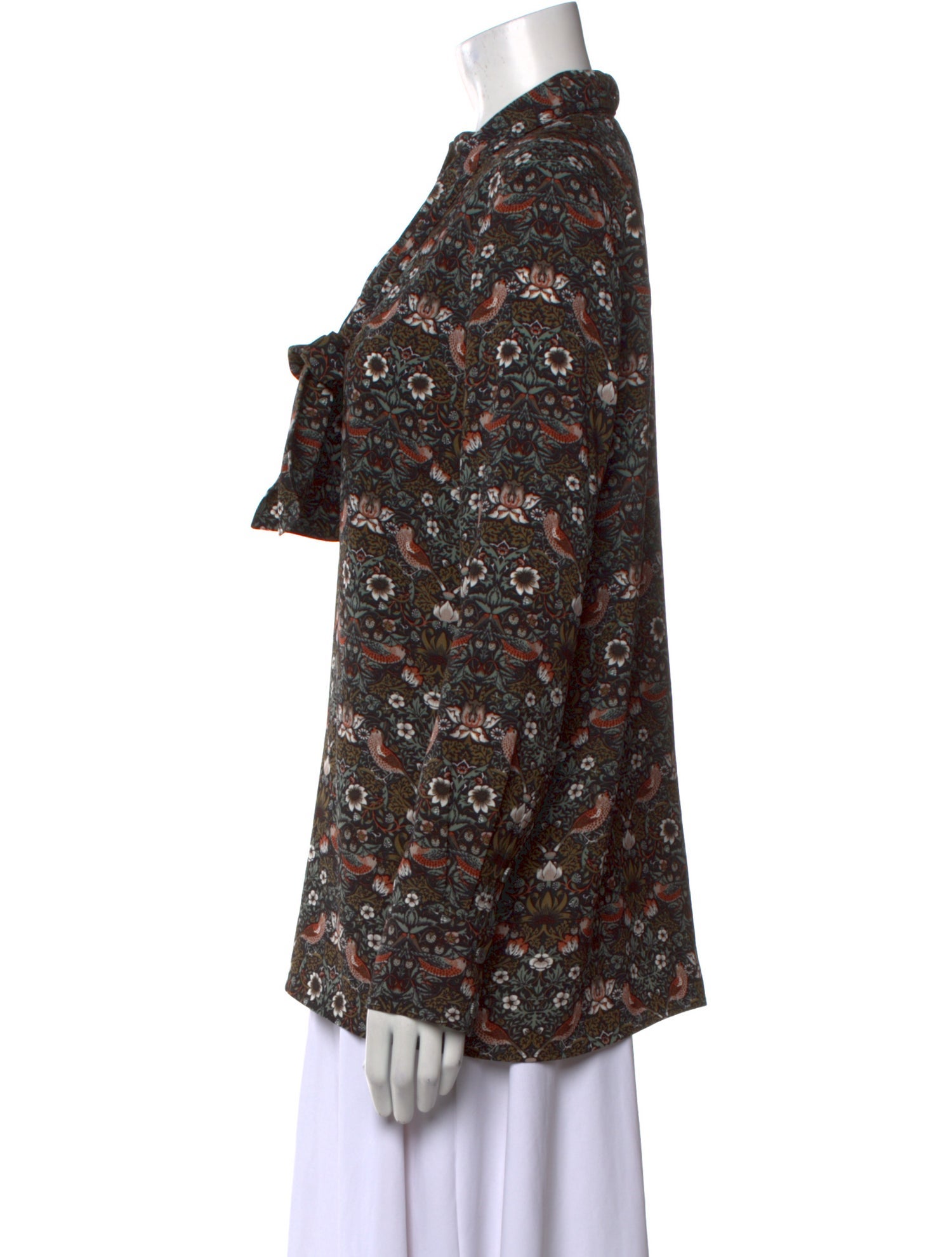 Marc by Marc Jacobs Floral Print Mock Neck Blouse