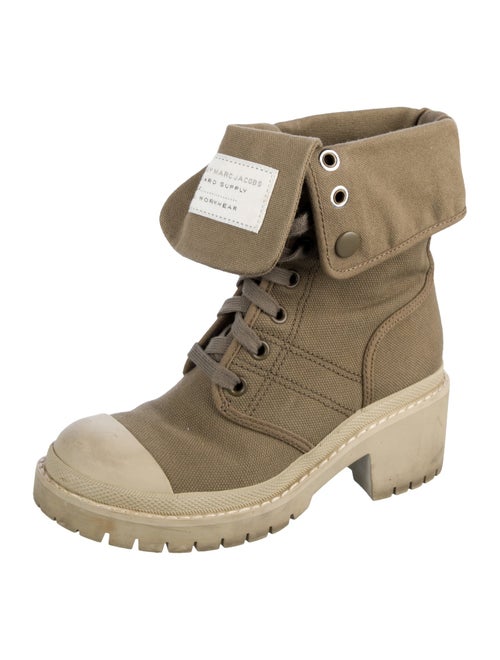Marc by Marc Jacobs Canvas Combat Boots
