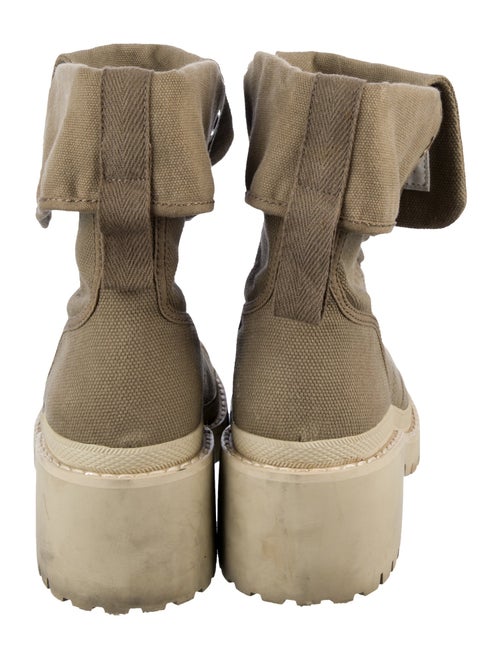 Marc by Marc Jacobs Canvas Combat Boots