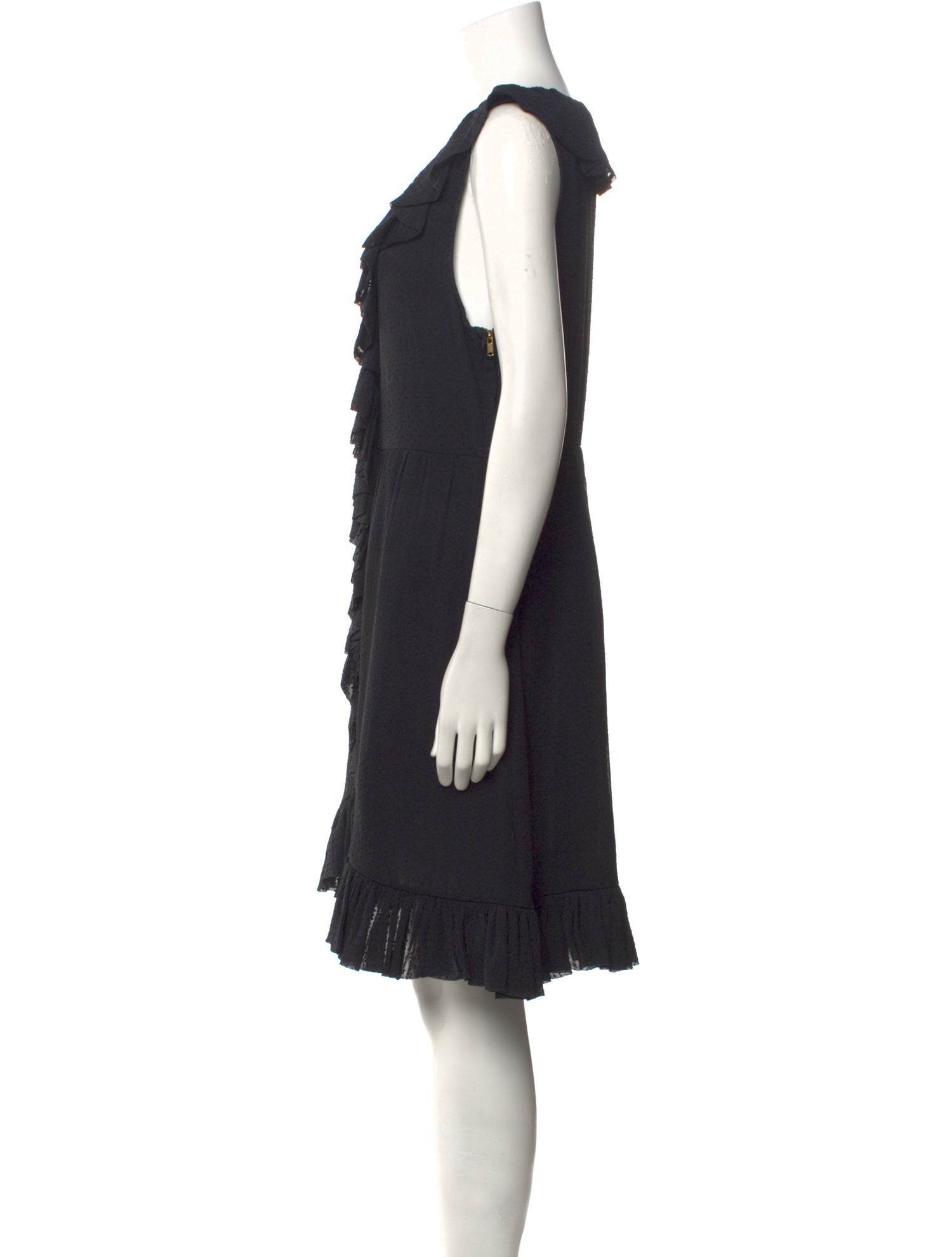 Marc by Marc Jacobs Plunge Neckline Knee-Length Dress