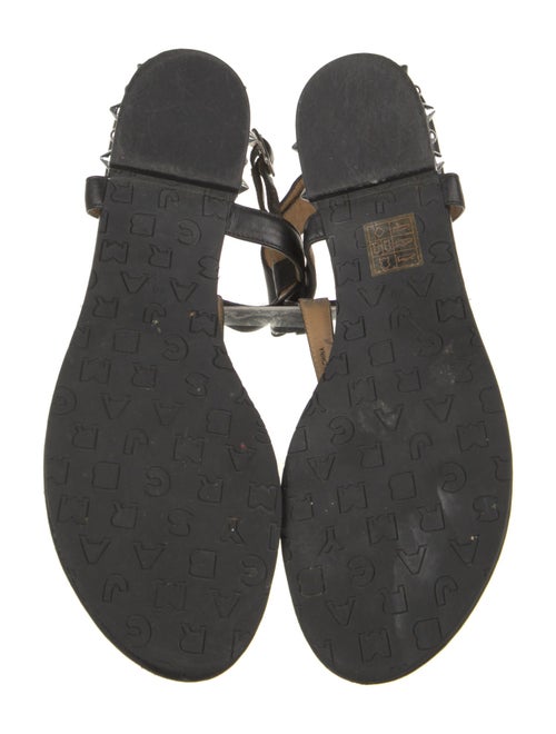 Marc by Marc Jacobs Leather Studded Accents T-Strap Sandals