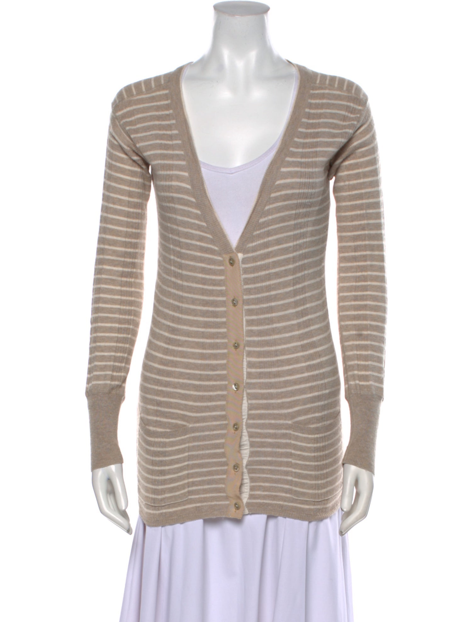 Marc by Marc Jacobs Striped V-Neck Sweater