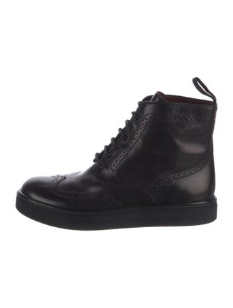 Marc by Marc Jacobs Leather Combat Boots