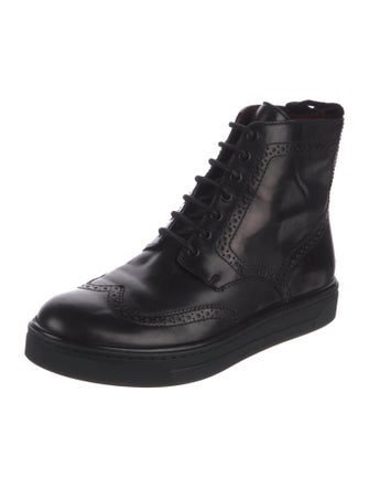 Marc by Marc Jacobs Leather Combat Boots