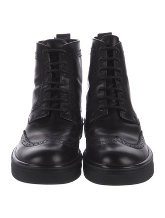 Marc by Marc Jacobs Leather Combat Boots