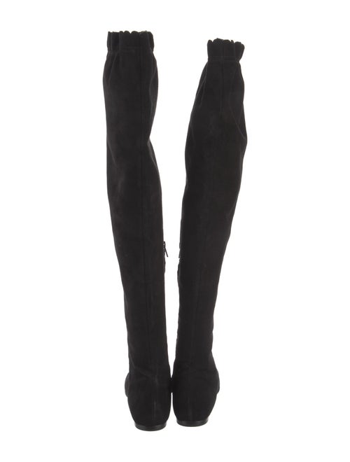 Marc by Marc Jacobs Suede Scalloped Accent Boots