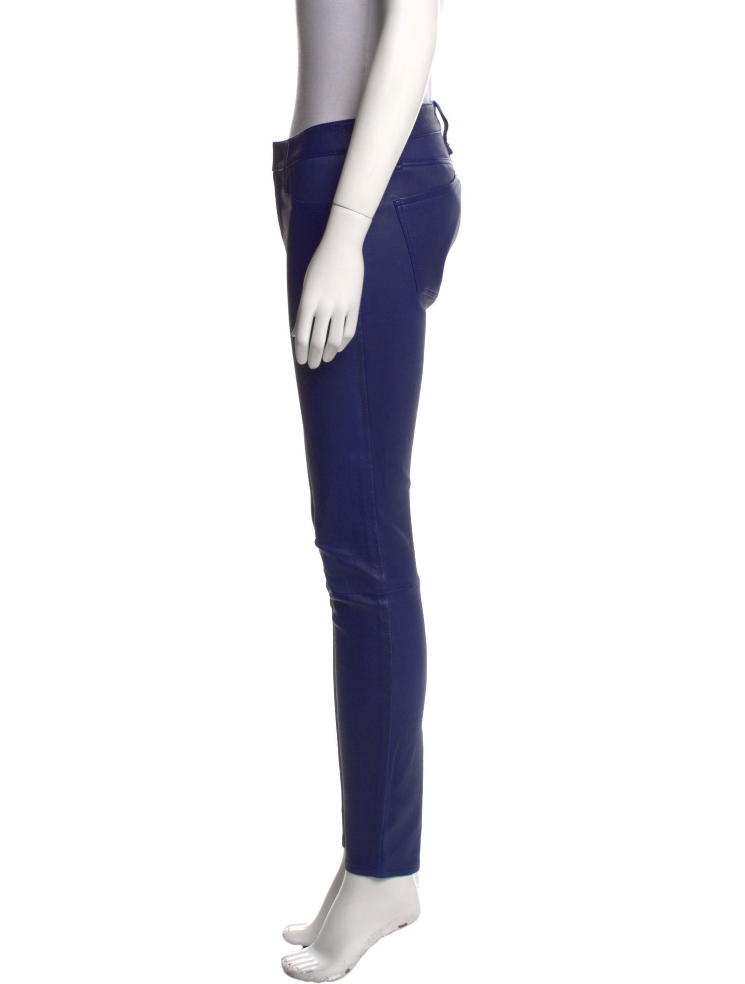 Marc by Marc Jacobs Lamb Leather Skinny Leg Pants