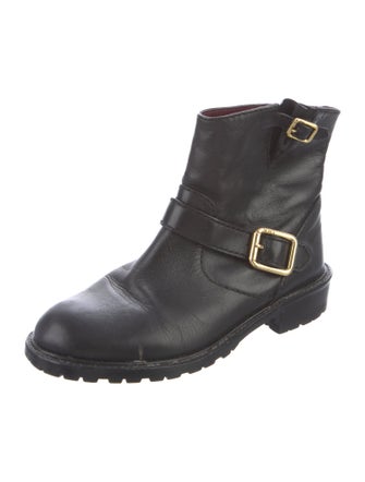 Marc by Marc Jacobs Leather Moto Boots