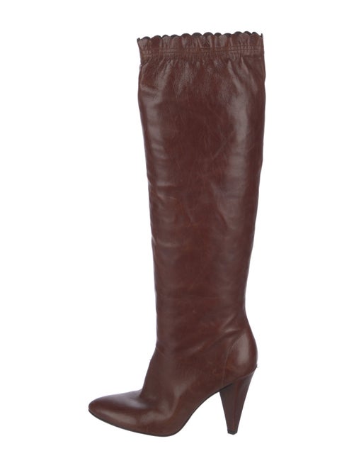Marc by Marc Jacobs Leather Scalloped Accent Boots