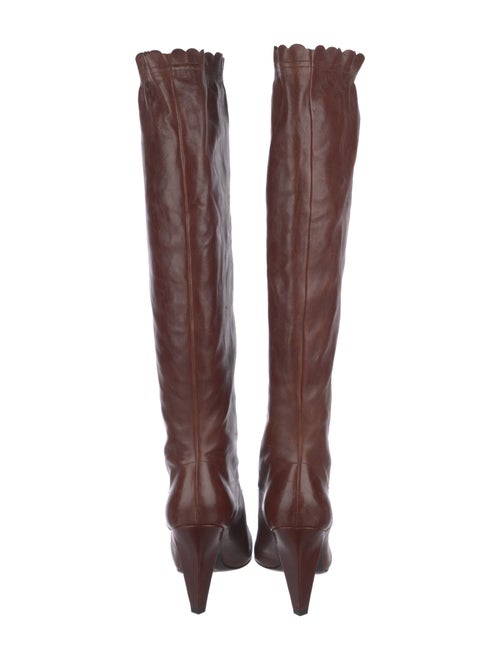 Marc by Marc Jacobs Leather Scalloped Accent Boots