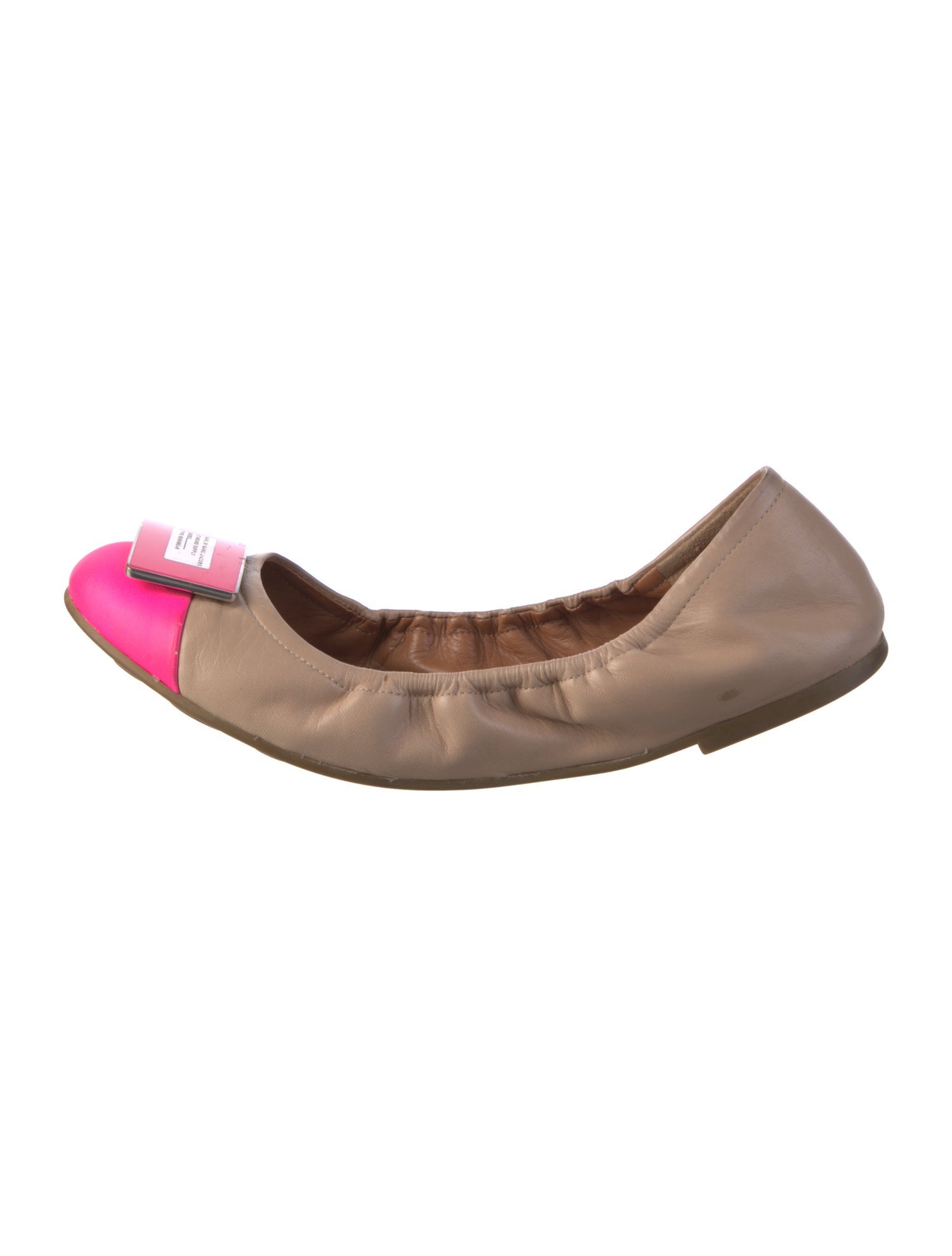 Marc by Marc Jacobs Leather Colorblock Pattern Ballet Flats