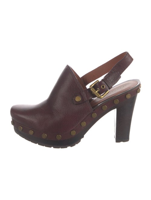 Marc by Marc Jacobs Leather Studded Accents Slingback Pumps
